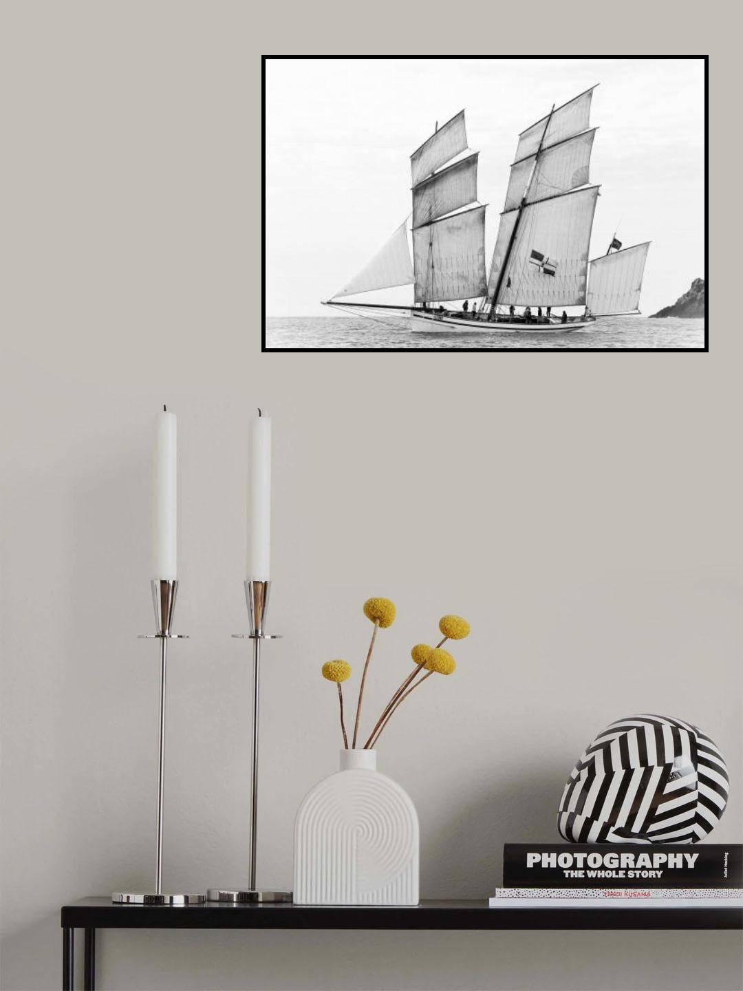 Sailboat "La Granvillaise" Poster och Canvastavla