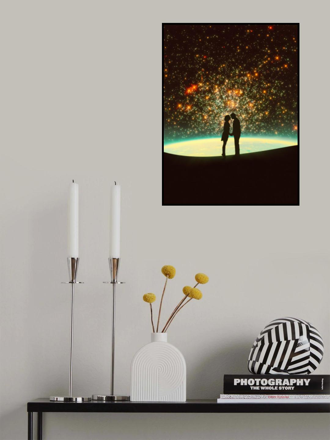 A Cosmic Kiss Poster och Canvastavla
