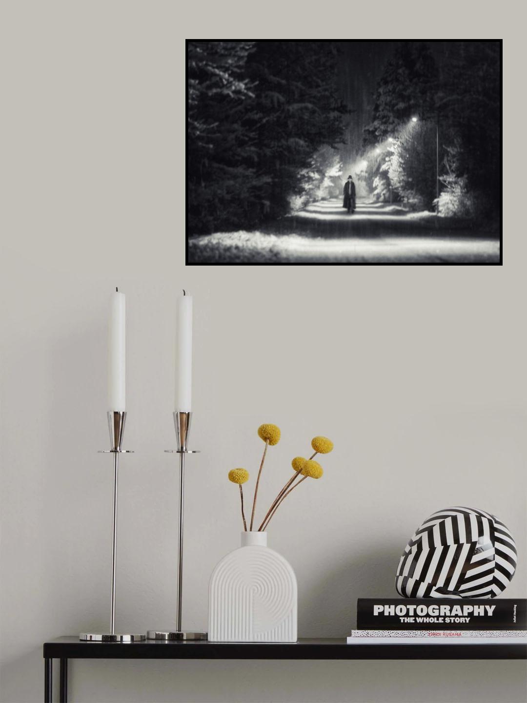 Night watchman lights Poster och Canvastavla