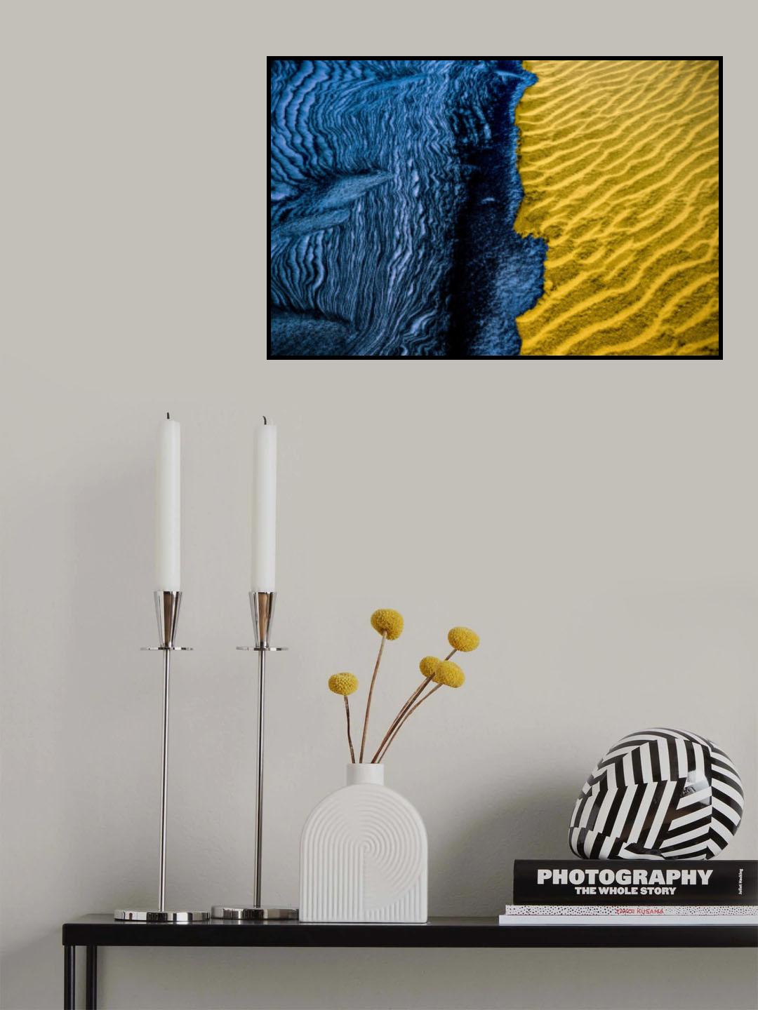 BLUE AND YELLOW Poster och Canvastavla