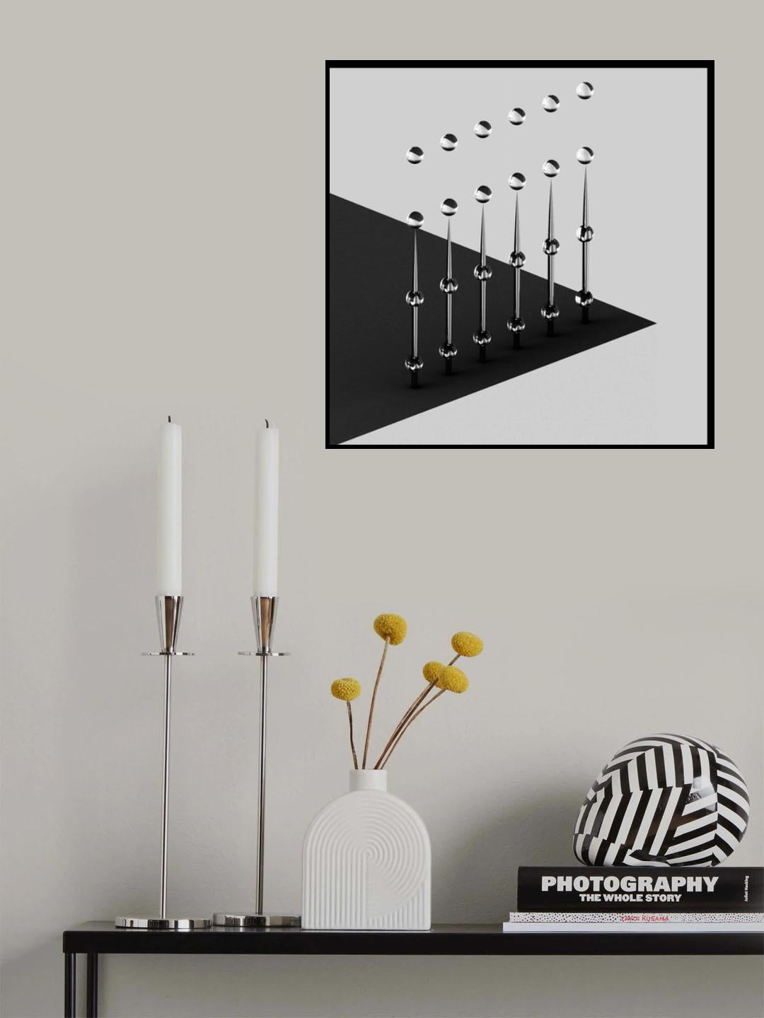 Drops on Needles Poster och Canvastavla
