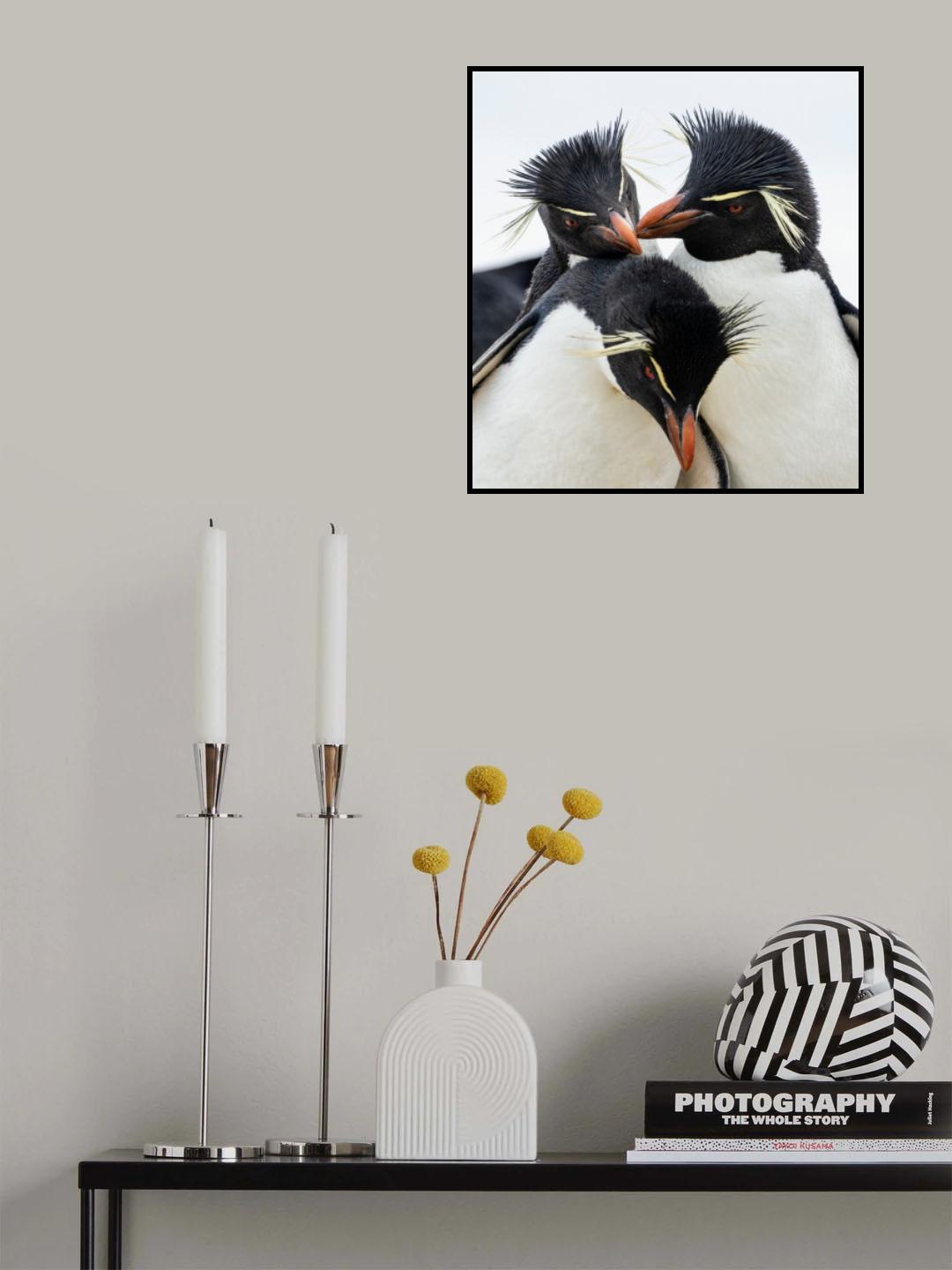 Rockhopper Penguin Headbangers Ball Poster och Canvastavla