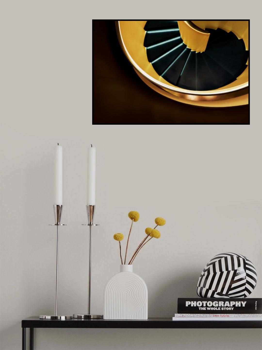 Spiral stairs Poster och Canvastavla