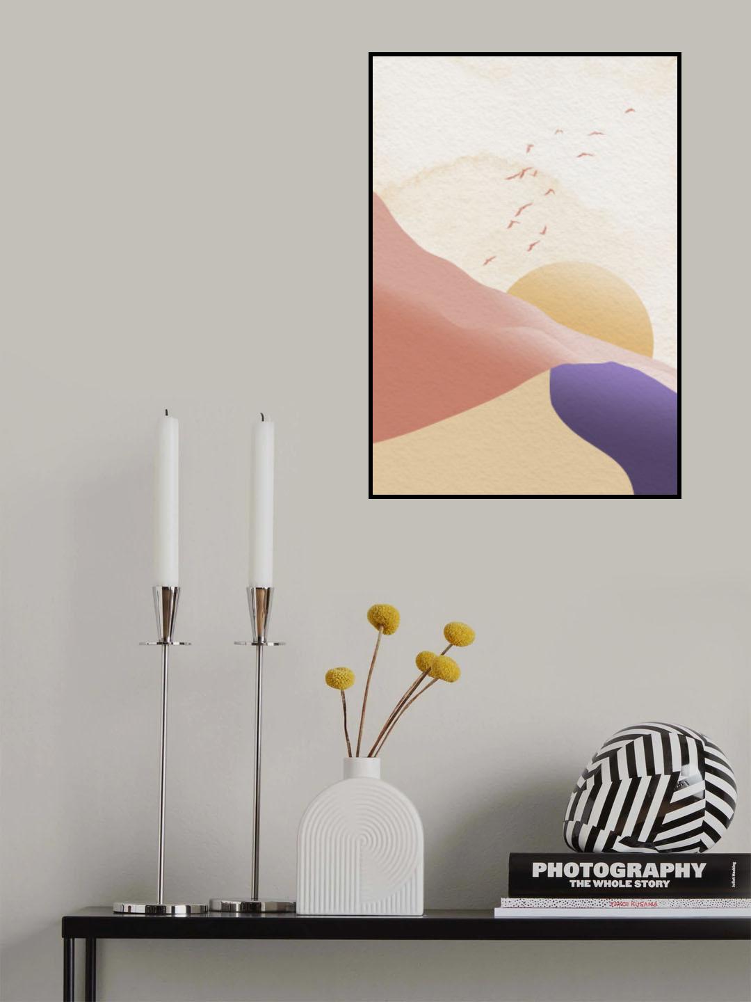 Sunset Mist Poster och Canvastavla