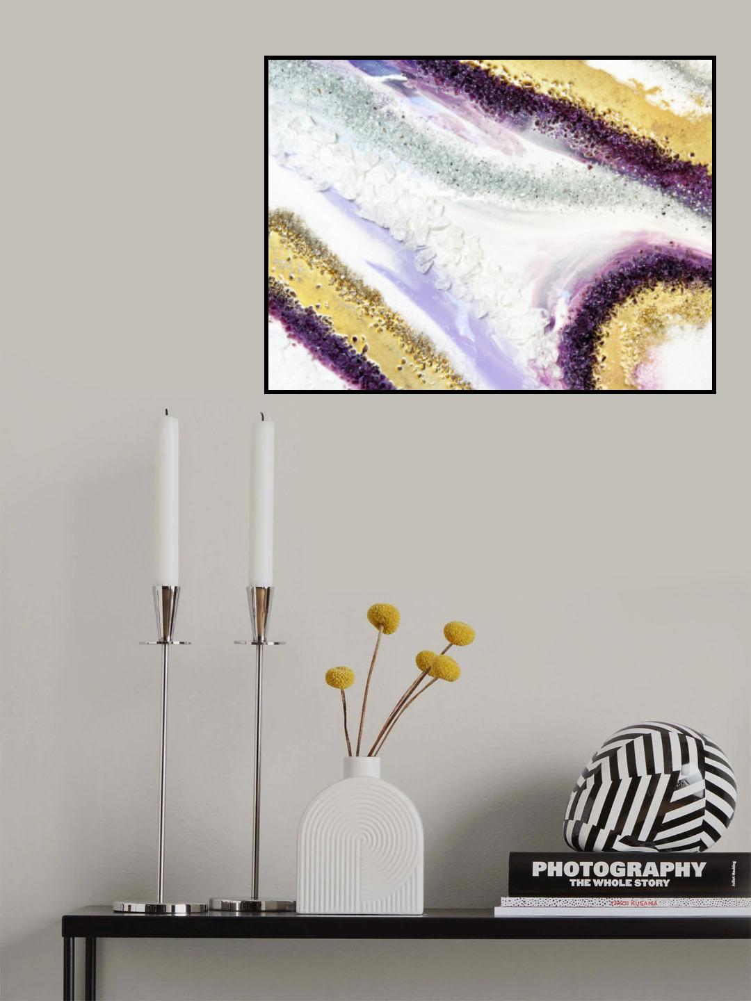 Purplei Agate Poster och Canvastavla