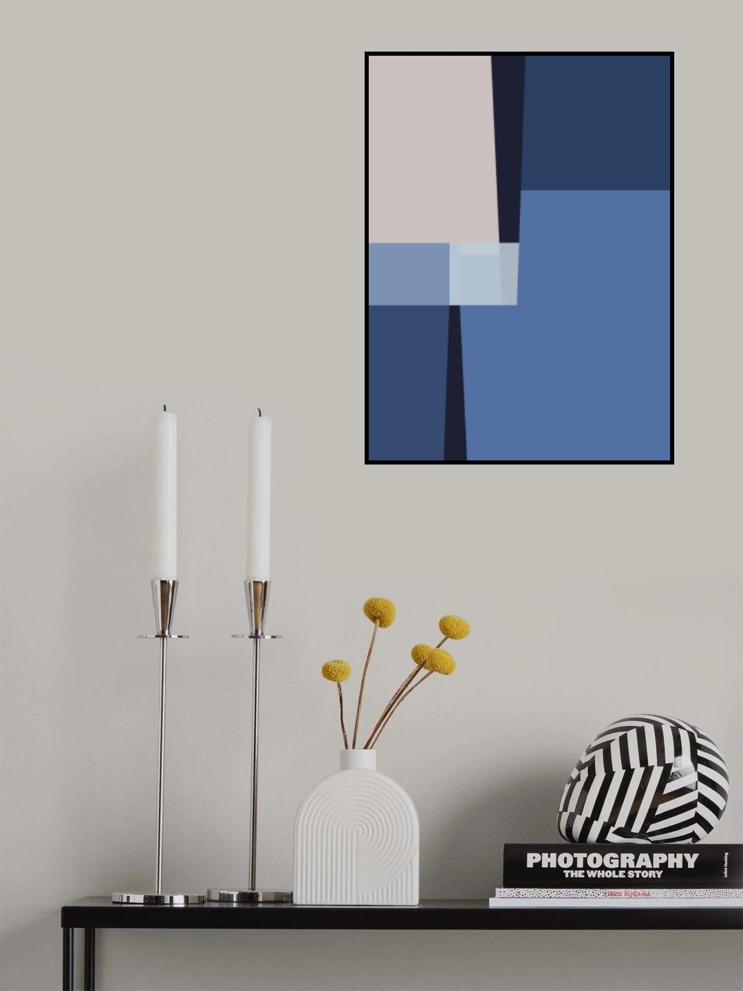 Blue Lines 3 Poster och Canvastavla