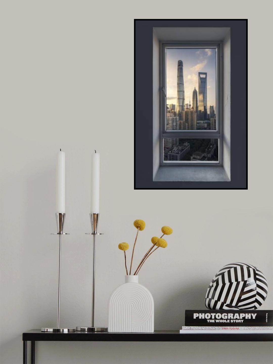 The window of Shanghai Poster och Canvastavla
