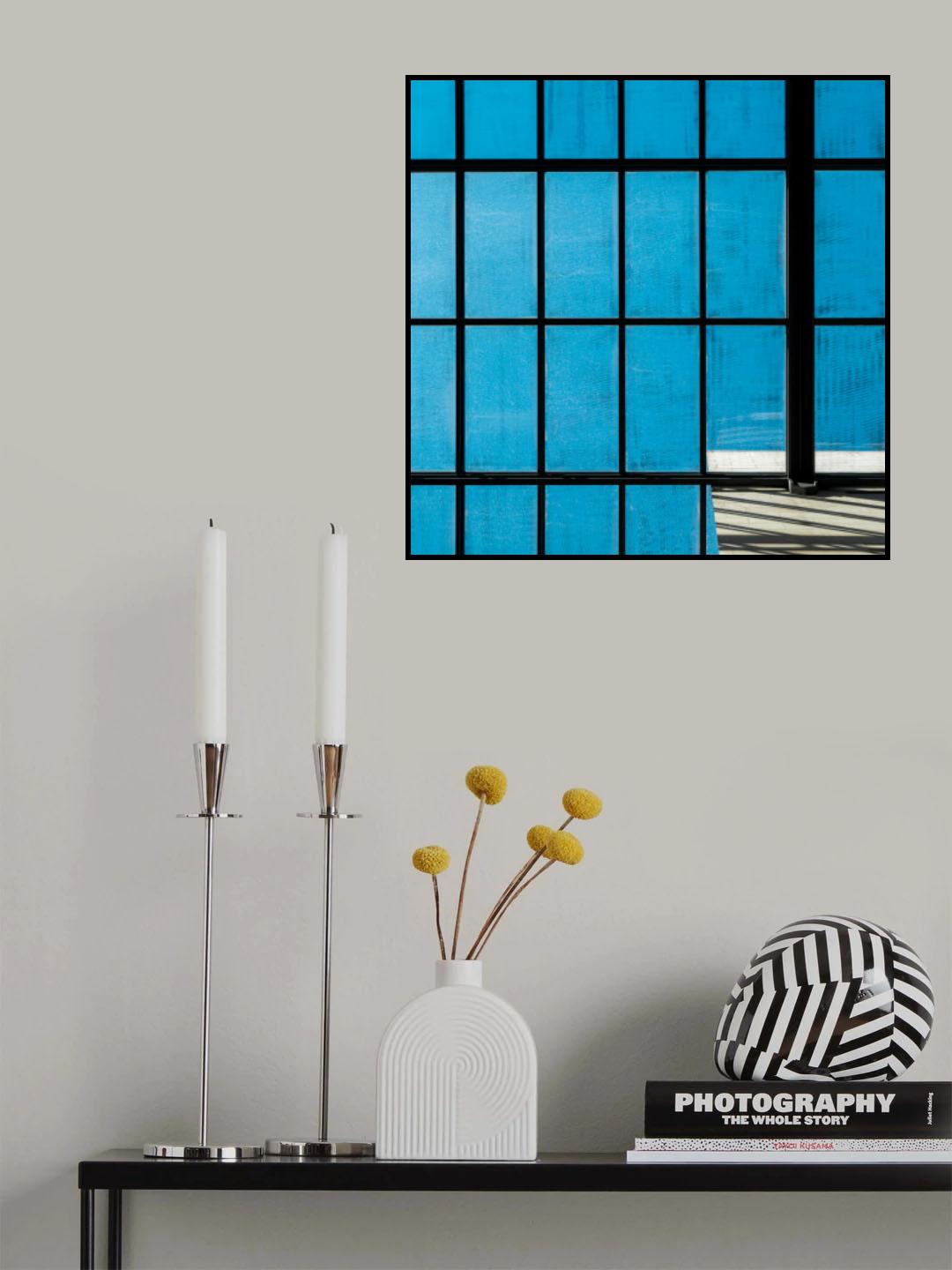 blue abstract Poster och Canvastavla