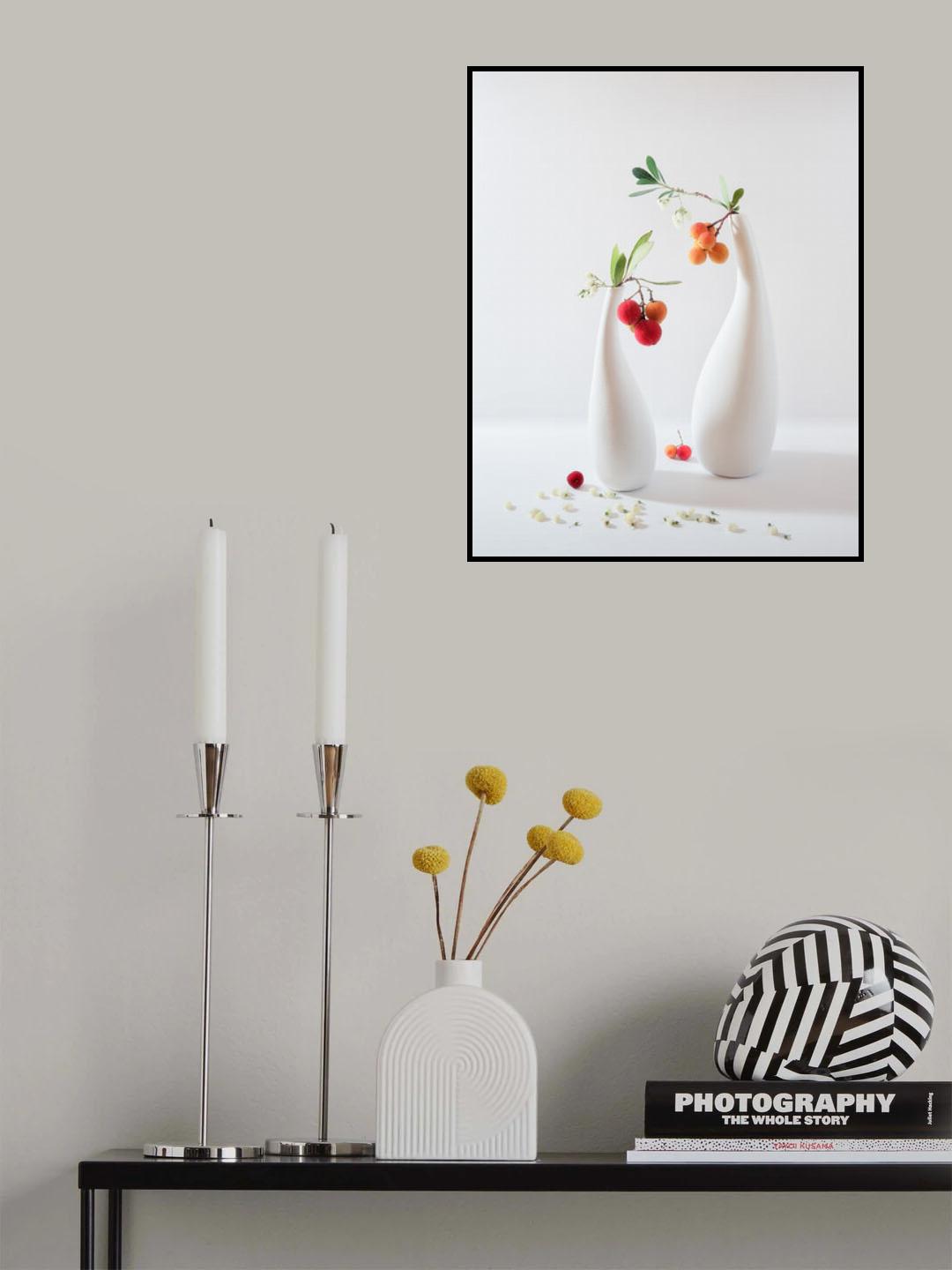 Strawberry Tree Fruit and Flower Poster och Canvastavla