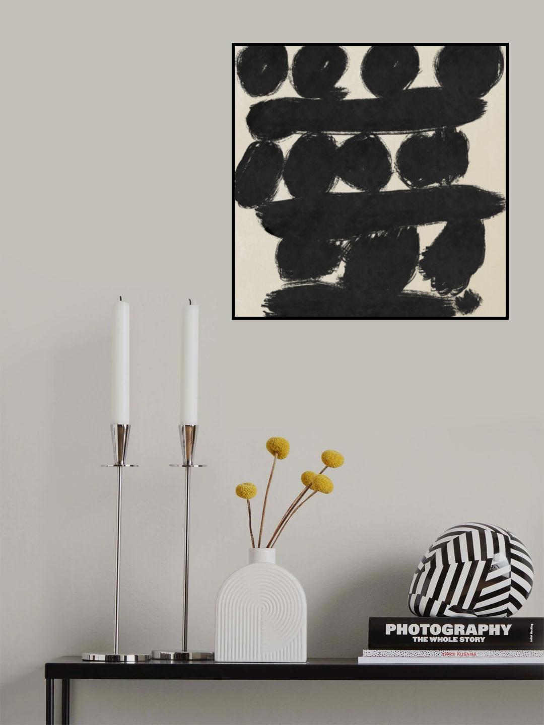 Circles abstract 03 Poster och Canvastavla