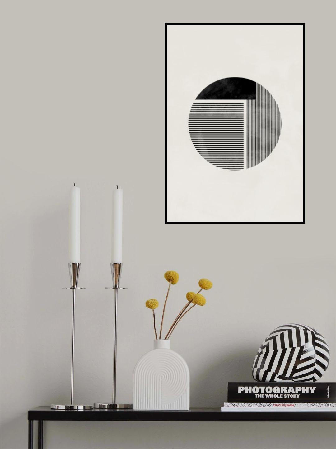 Minimalist round Poster och Canvastavla