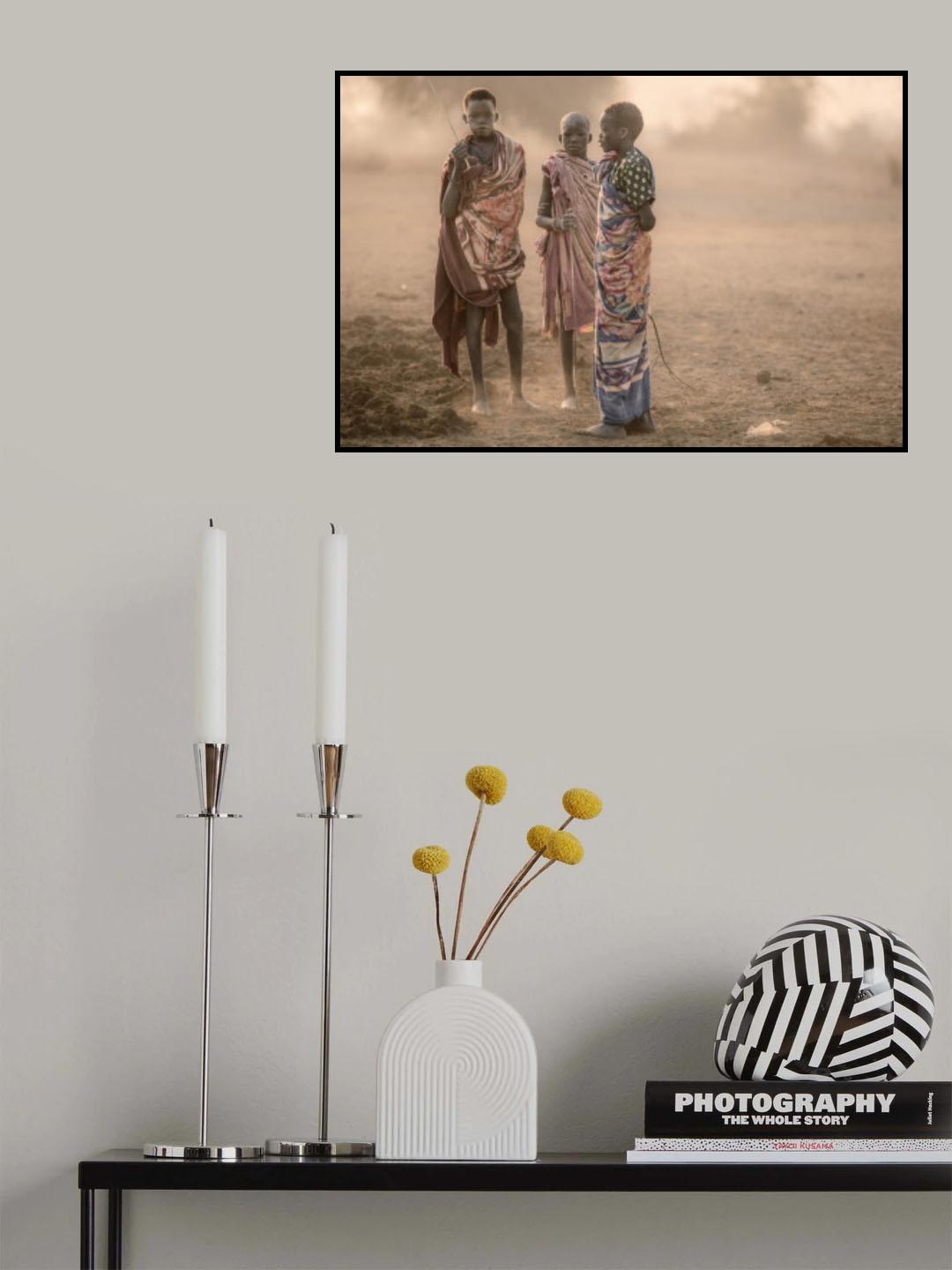 Boy herders Poster och Canvastavla