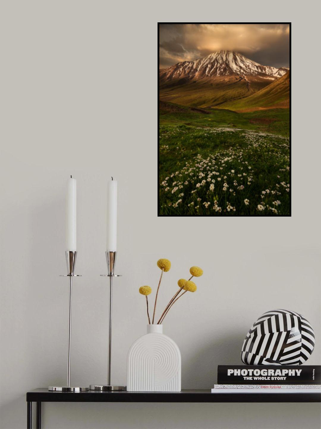 North face of Damavand Poster och Canvastavla