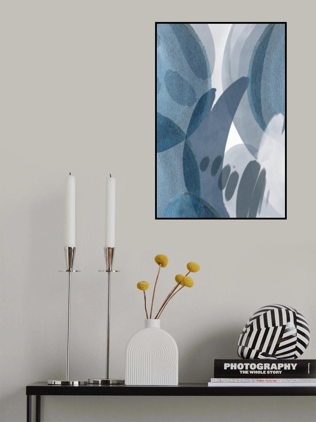 Shades of Blue Poster och Canvastavla