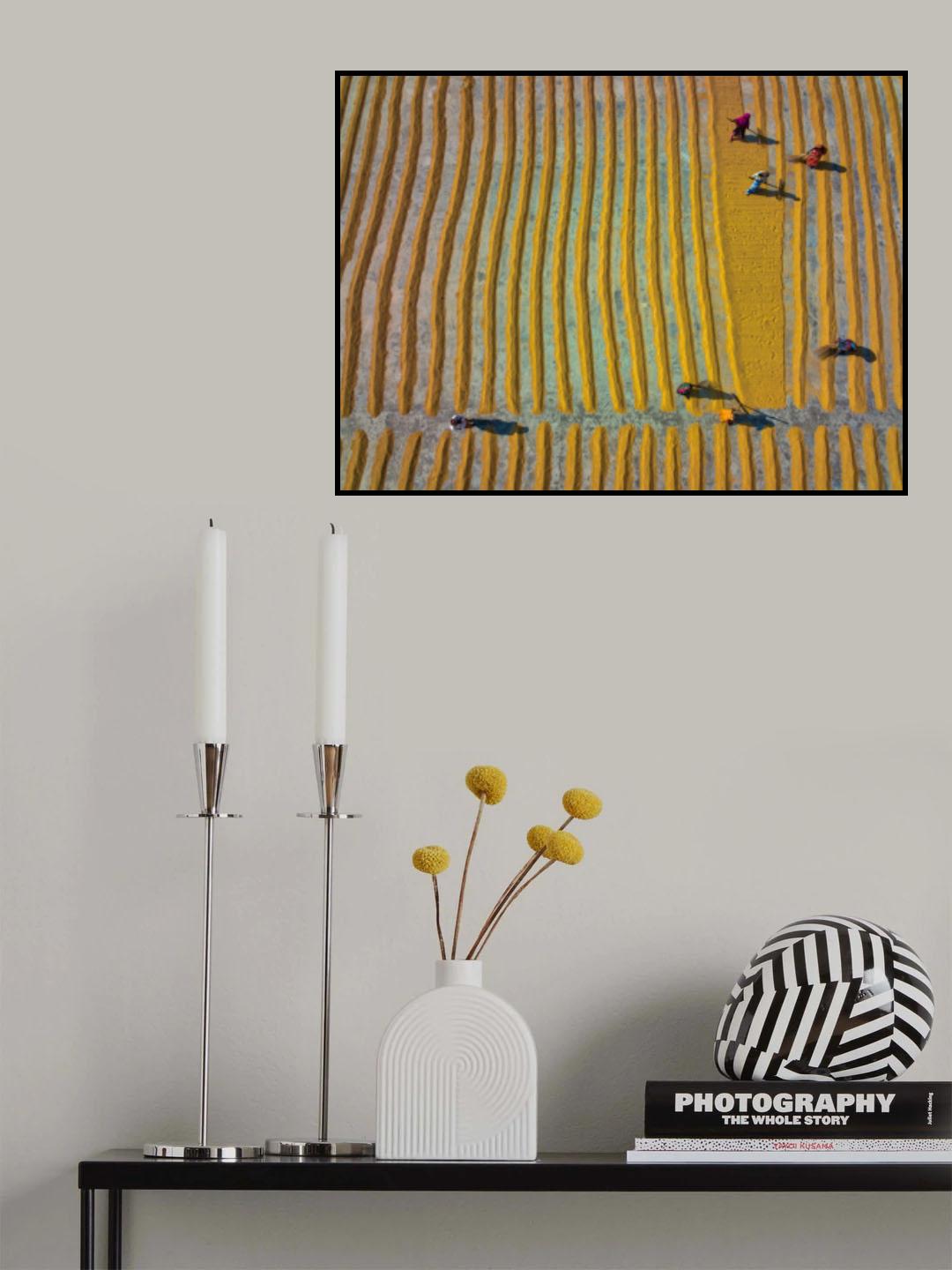 Work in progress in a rice mill Poster och Canvastavla