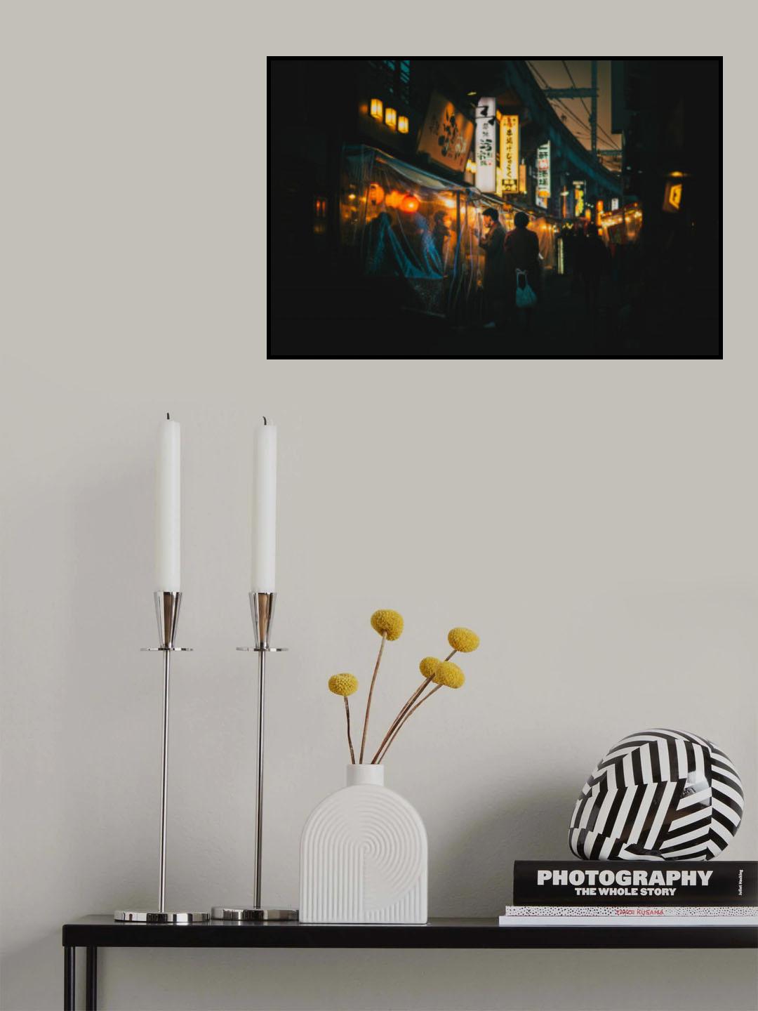 Ueno Sunset Poster och Canvastavla