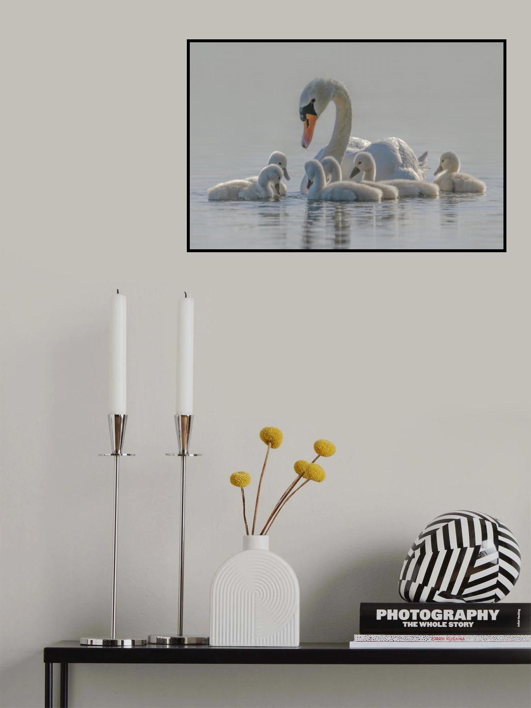 Mom is the whole world for babies. Poster och Canvastavla