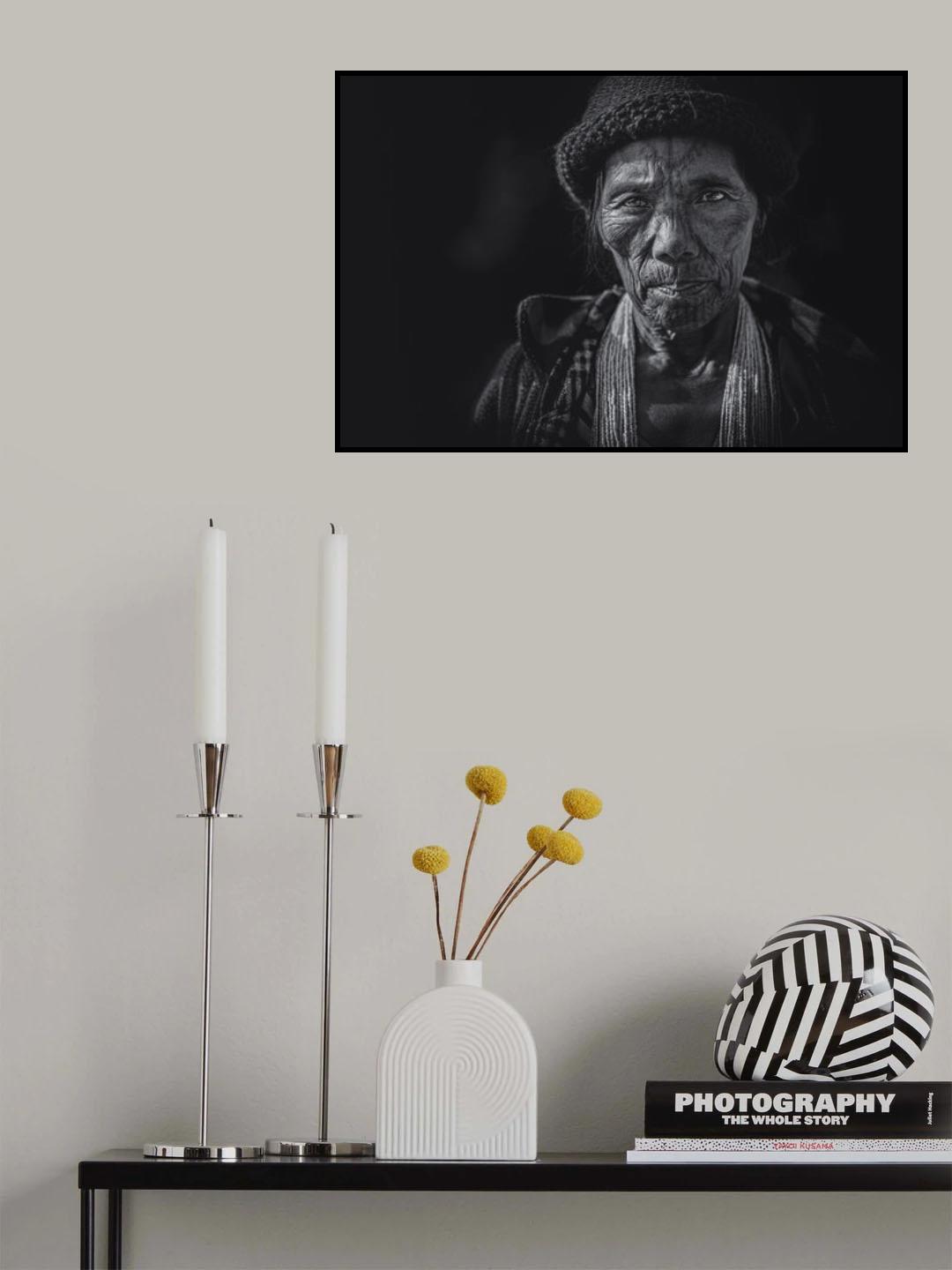 Chin woman Poster och Canvastavla