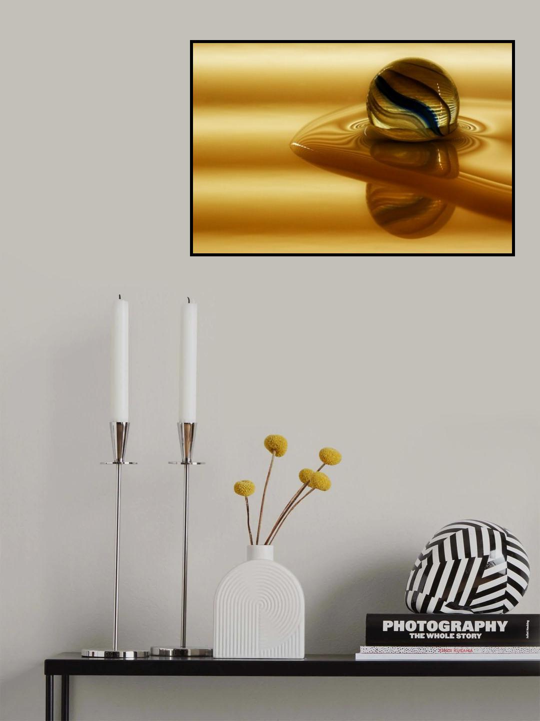 Liquid Gold Poster och Canvastavla
