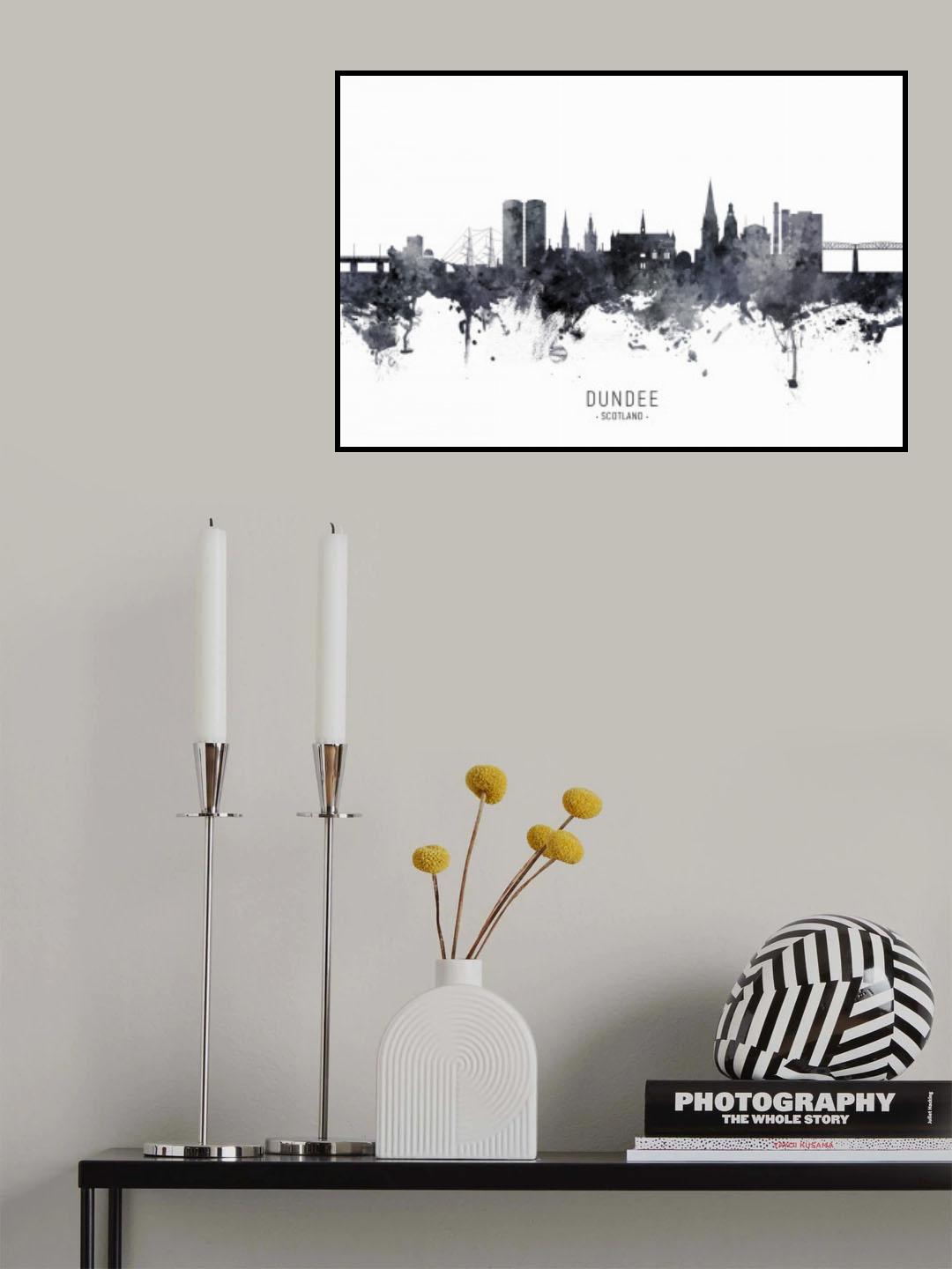 Dundee Scotland Skyline Poster och Canvastavla
