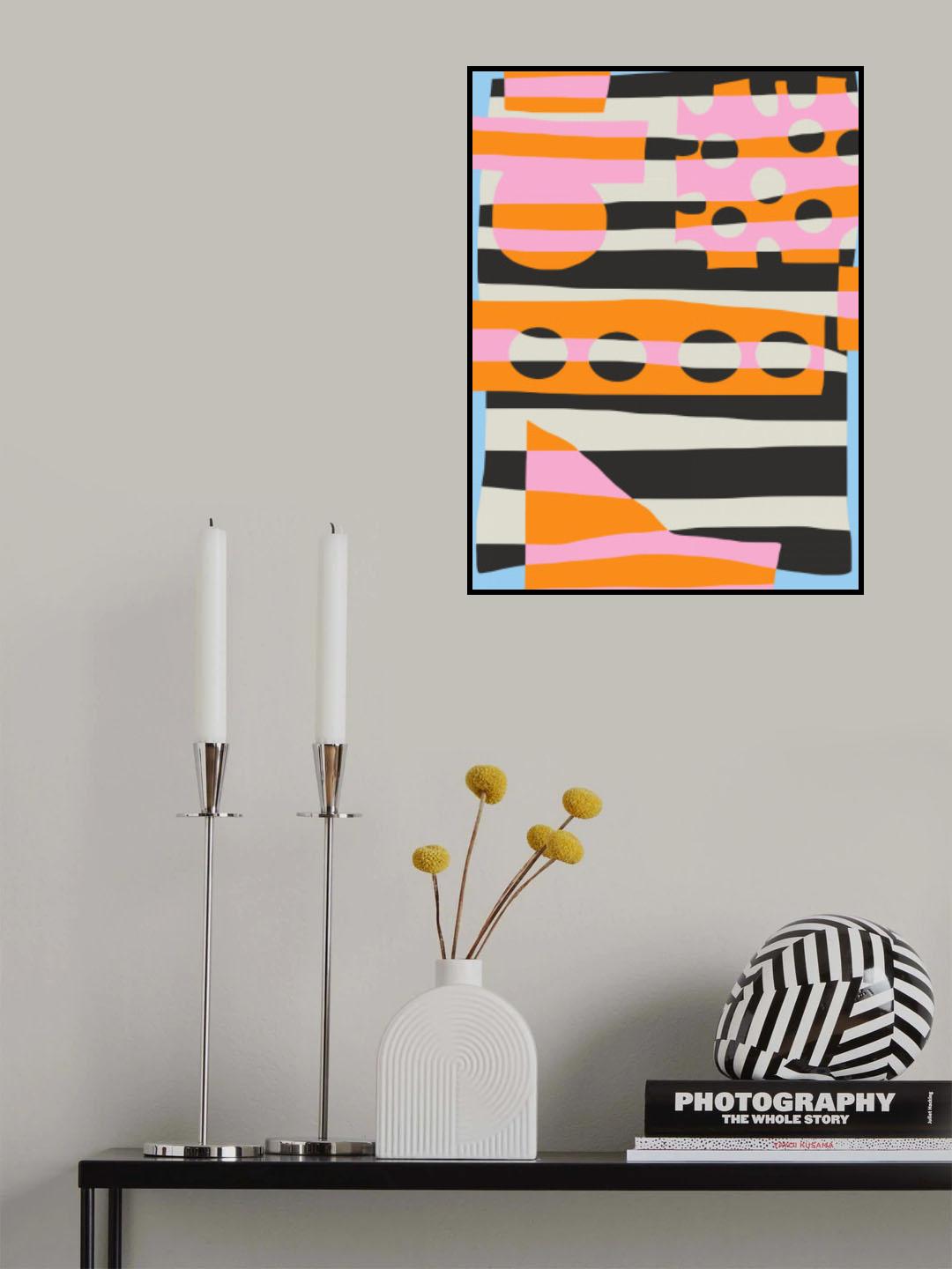 Abstract Stripe Minimal Collage 6 Poster och Canvastavla