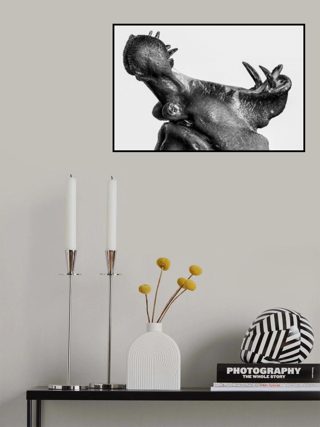 Open Wide Poster och Canvastavla