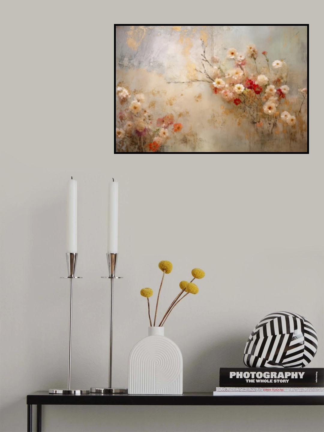 Fa Vintage Floral 78 Poster och Canvastavla