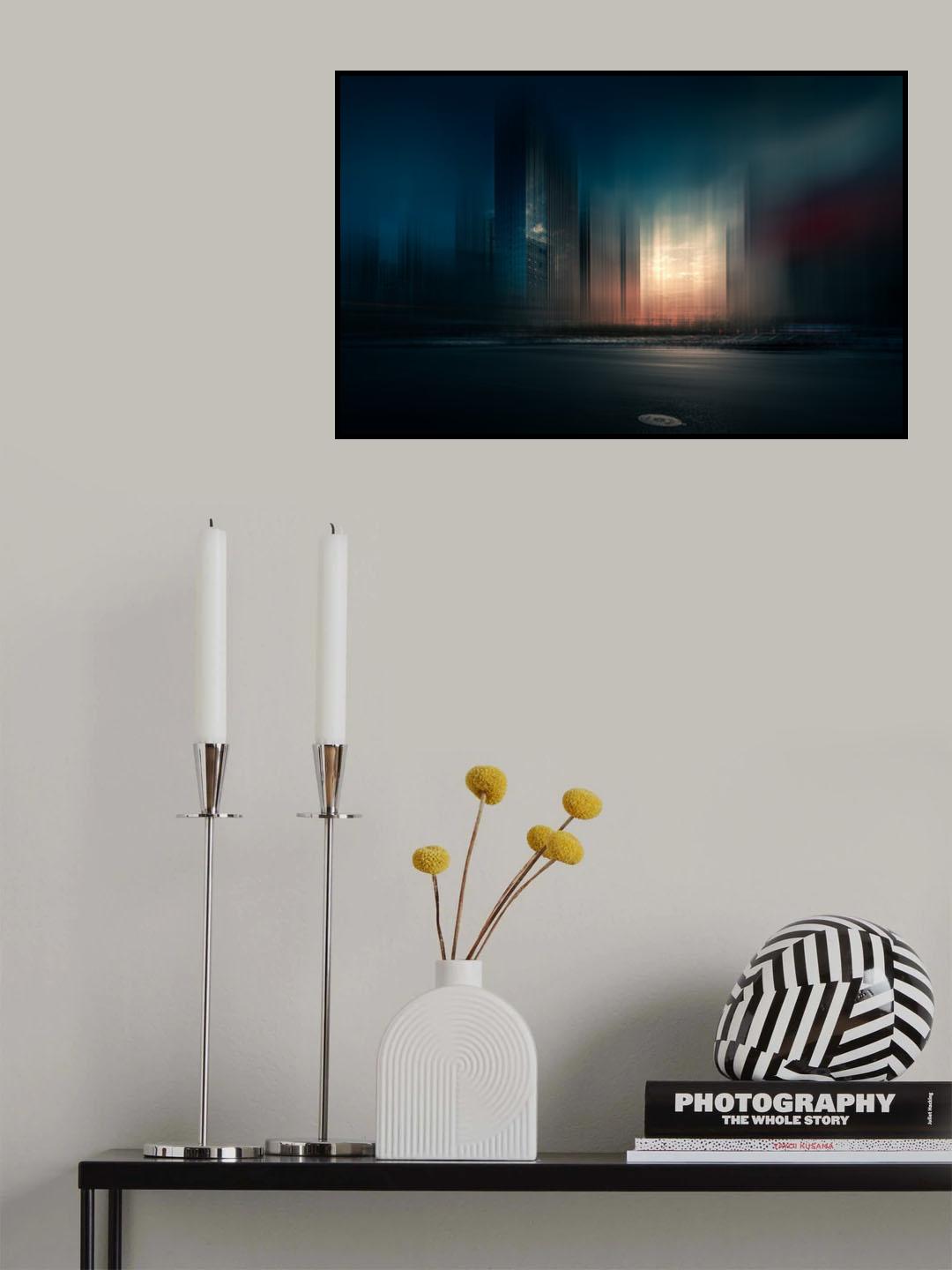 走在街道上 Poster och Canvastavla