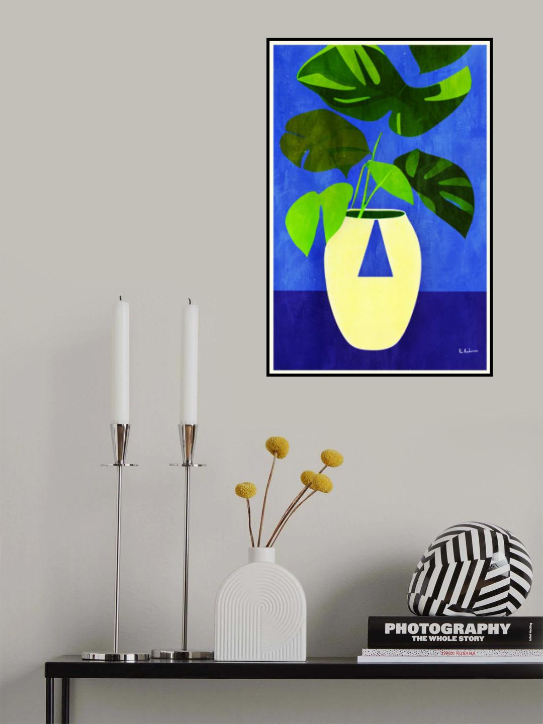 Wild Leafs At Night Poster och Canvastavla