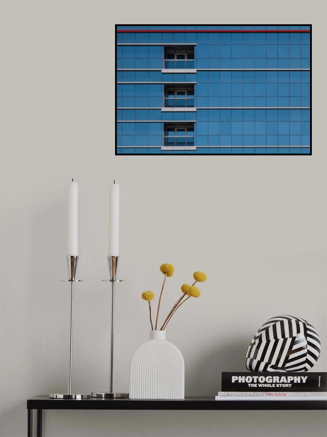 Red Line building. Poster och Canvastavla