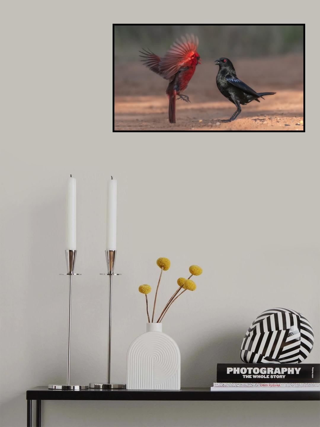 Black and Red 2 Poster och Canvastavla