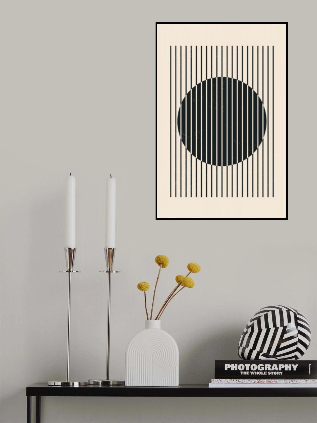 Black and White Line Series #3 Poster och Canvastavla