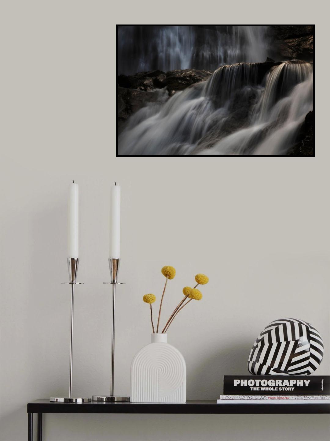 Waterfall Poster och Canvastavla