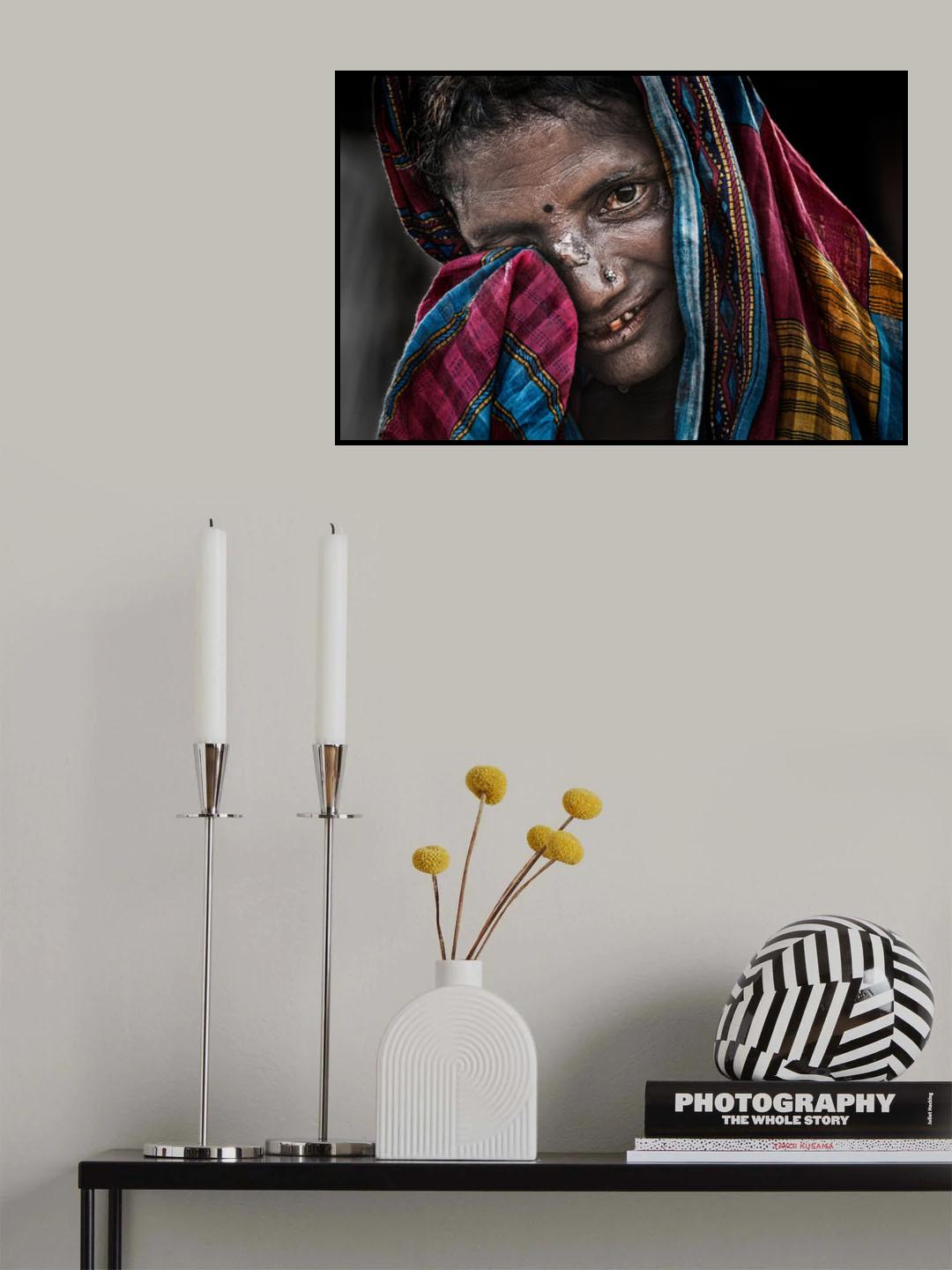 Woman at the Kumbh Mela - Prayagraj - India Poster och Canvastavla
