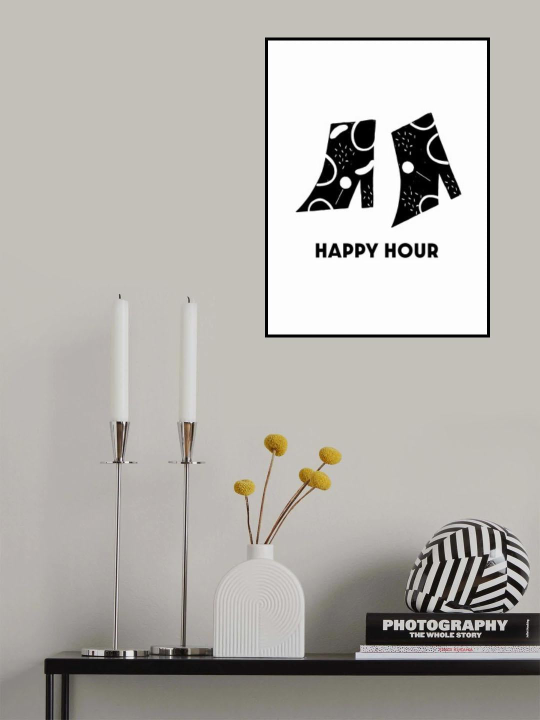 Happy Hour Poster och Canvastavla