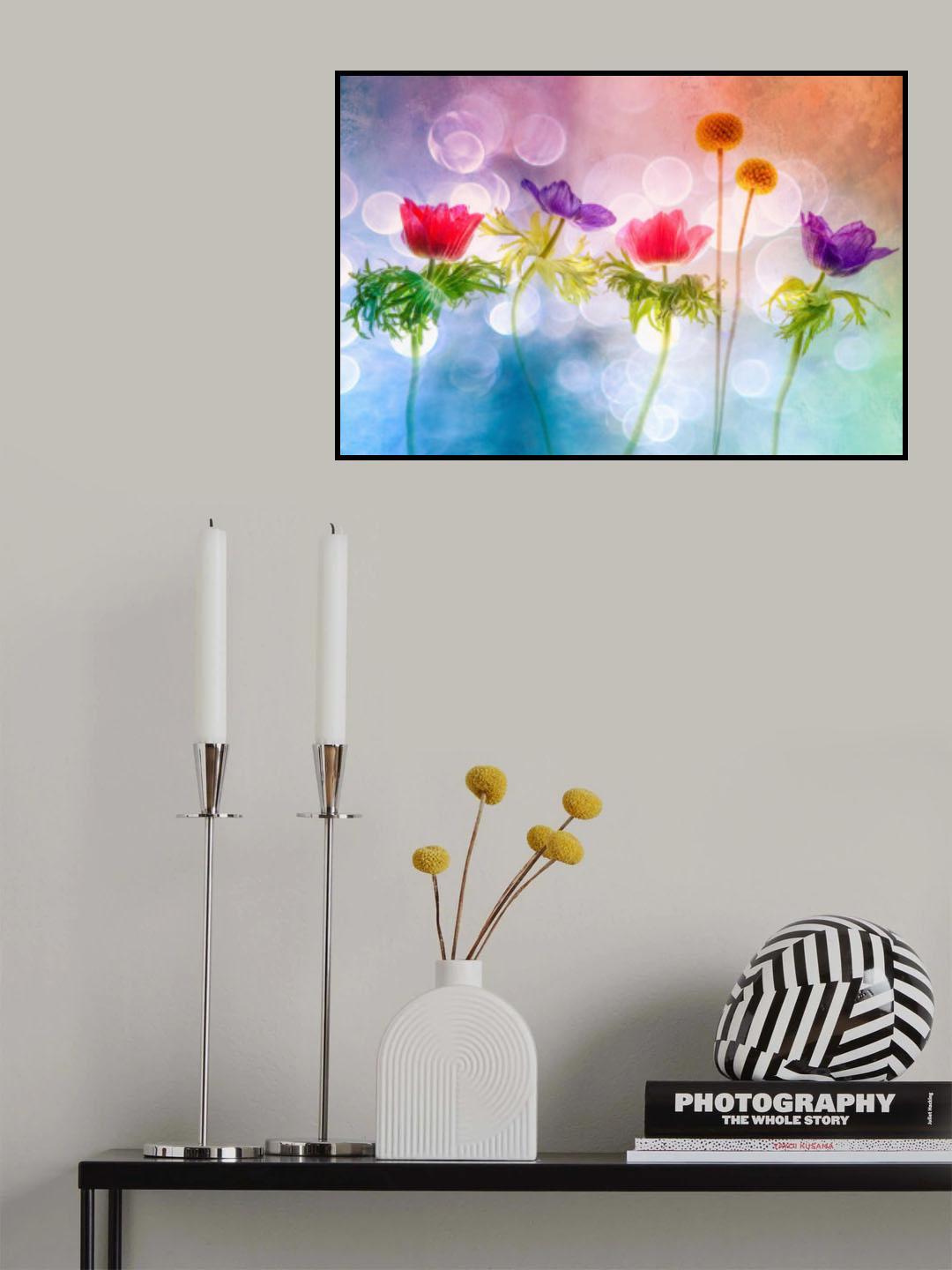 Playful flowers Poster och Canvastavla