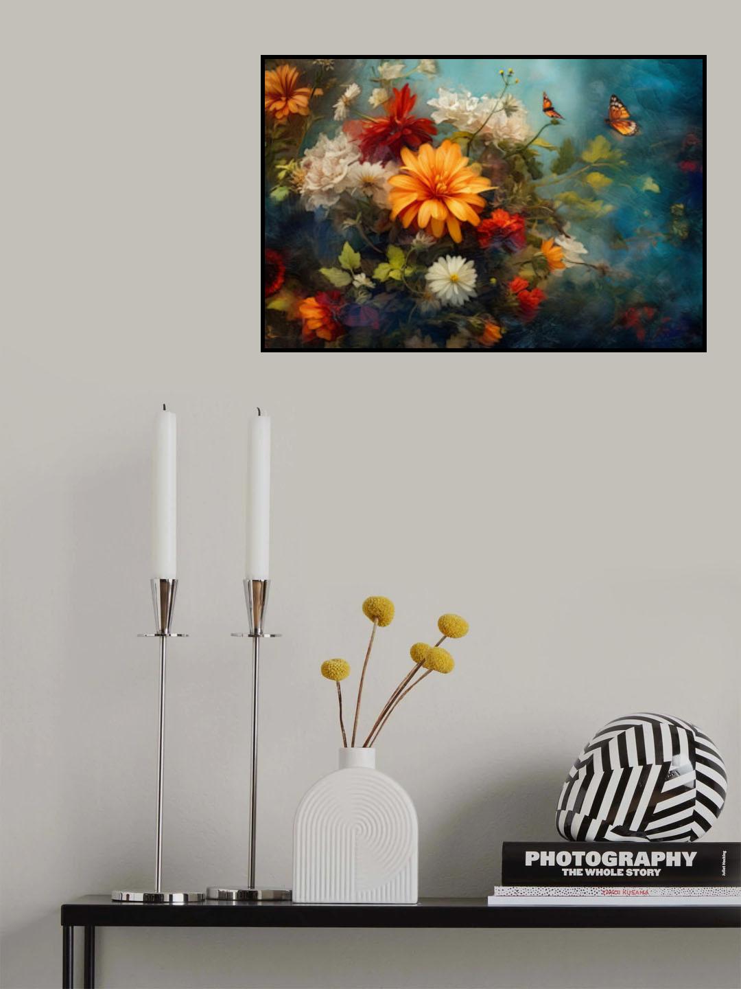 Fa Vintage Floral 67 Poster och Canvastavla