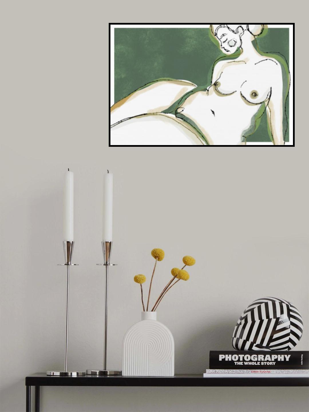 Sensuality (Green Version) Poster och Canvastavla