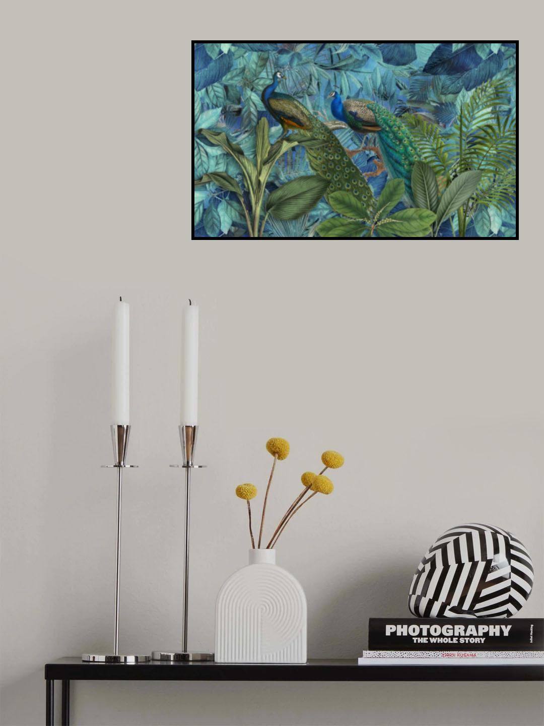 Jungle Birds Garden No1 Poster och Canvastavla