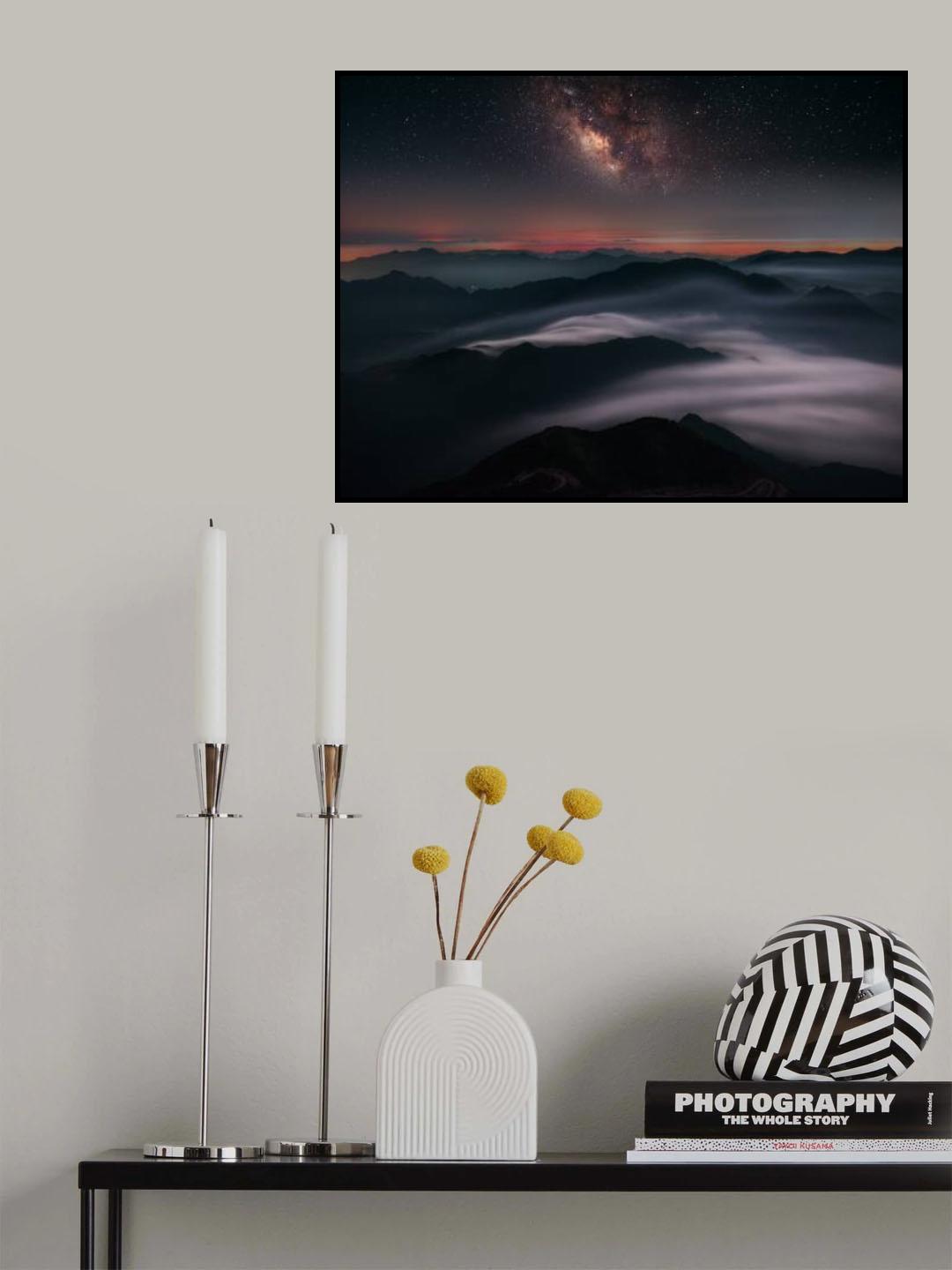 Evening on the top of mountain Poster och Canvastavla