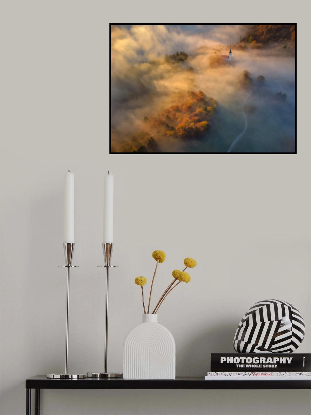Autumn mists Poster och Canvastavla