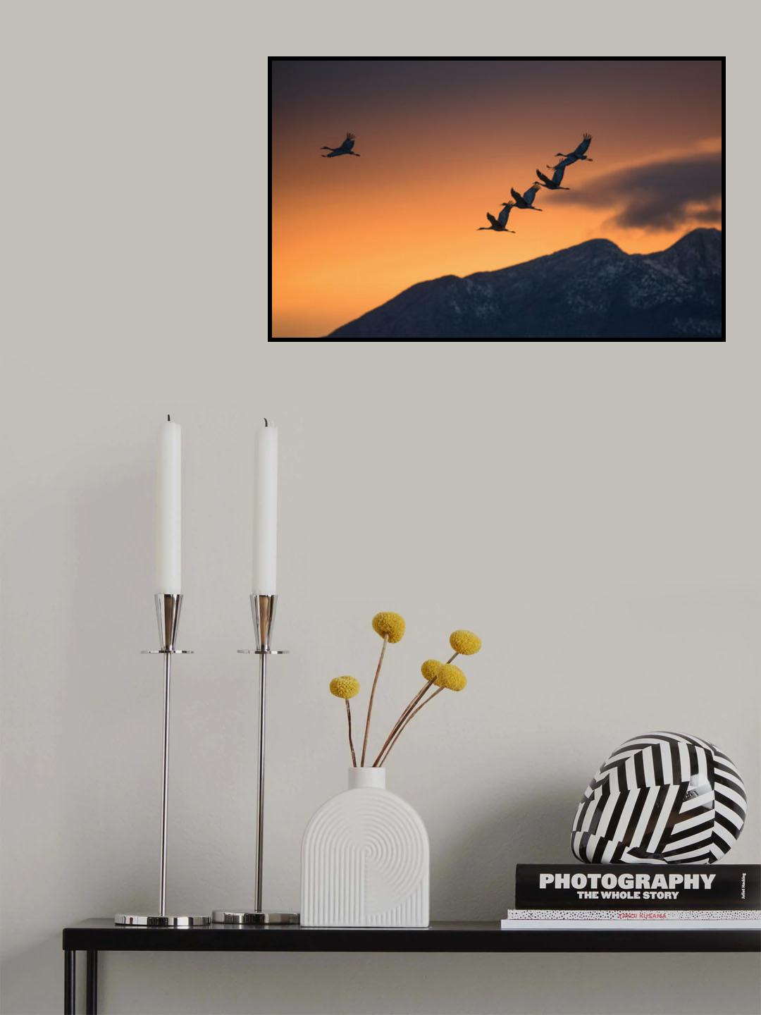 Above the snowy mountains Poster och Canvastavla