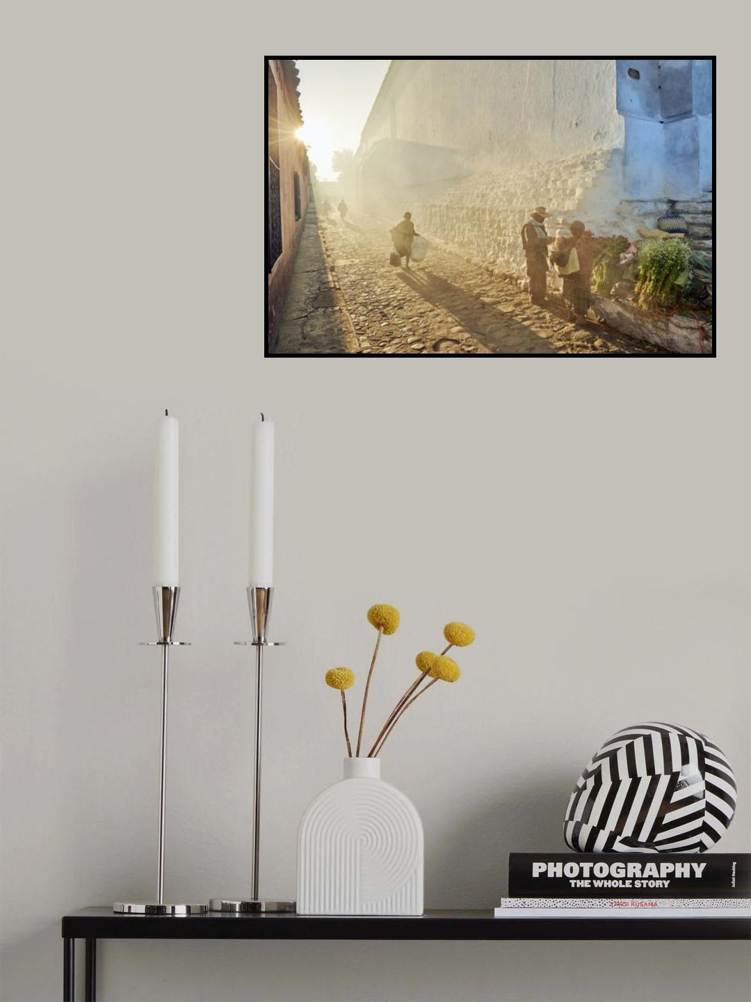 Morning in city Chichicastenango, Guatemala Poster och Canvastavla