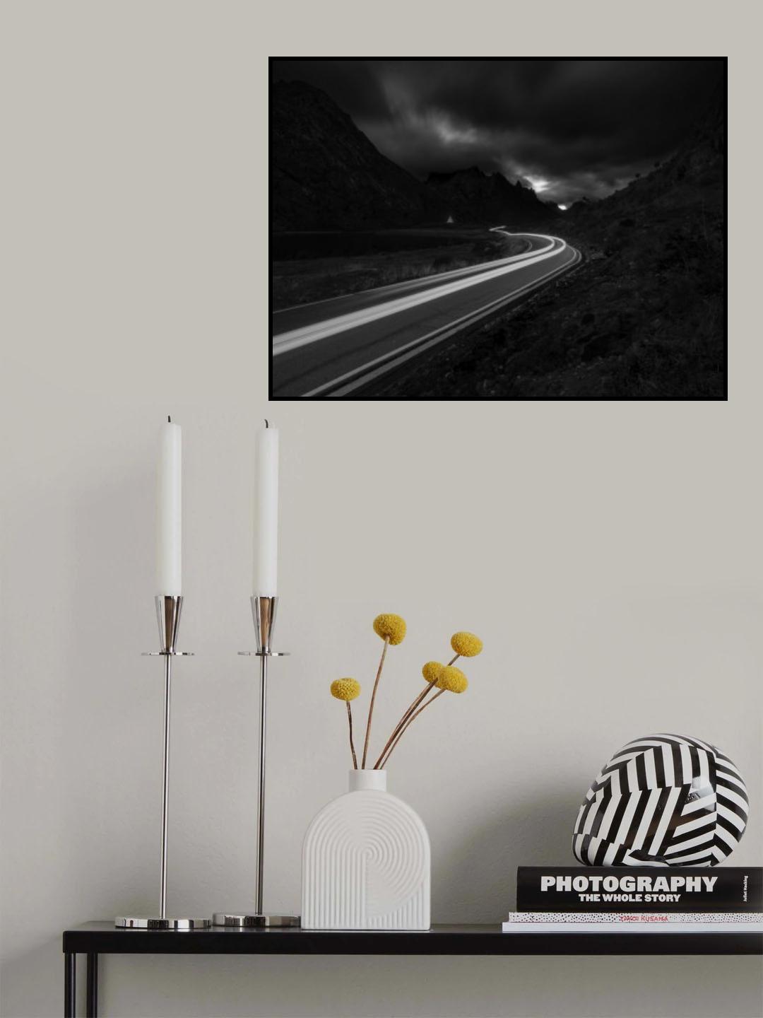 山谷车轨 Poster och Canvastavla