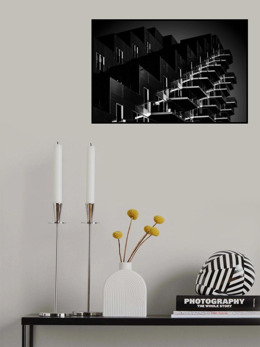 Cascading balconies Poster och Canvastavla