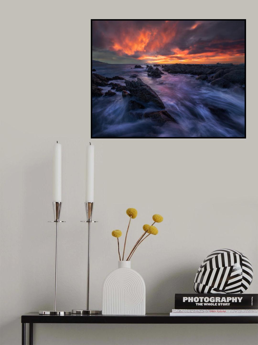 Burning Sky Poster och Canvastavla
