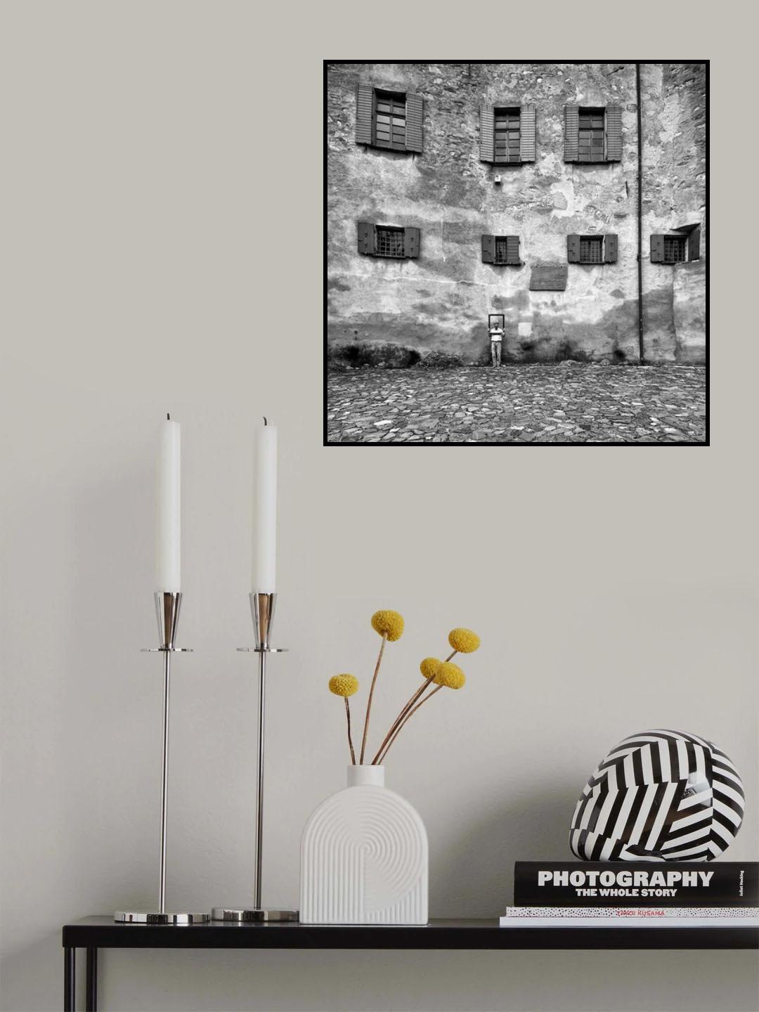 Open air museum - The man who looks out of the window - Poster och Canvastavla
