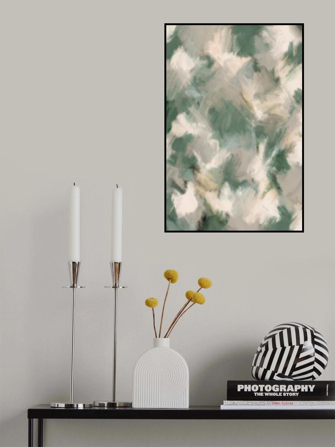 Wiped Jungle Pattern Poster och Canvastavla