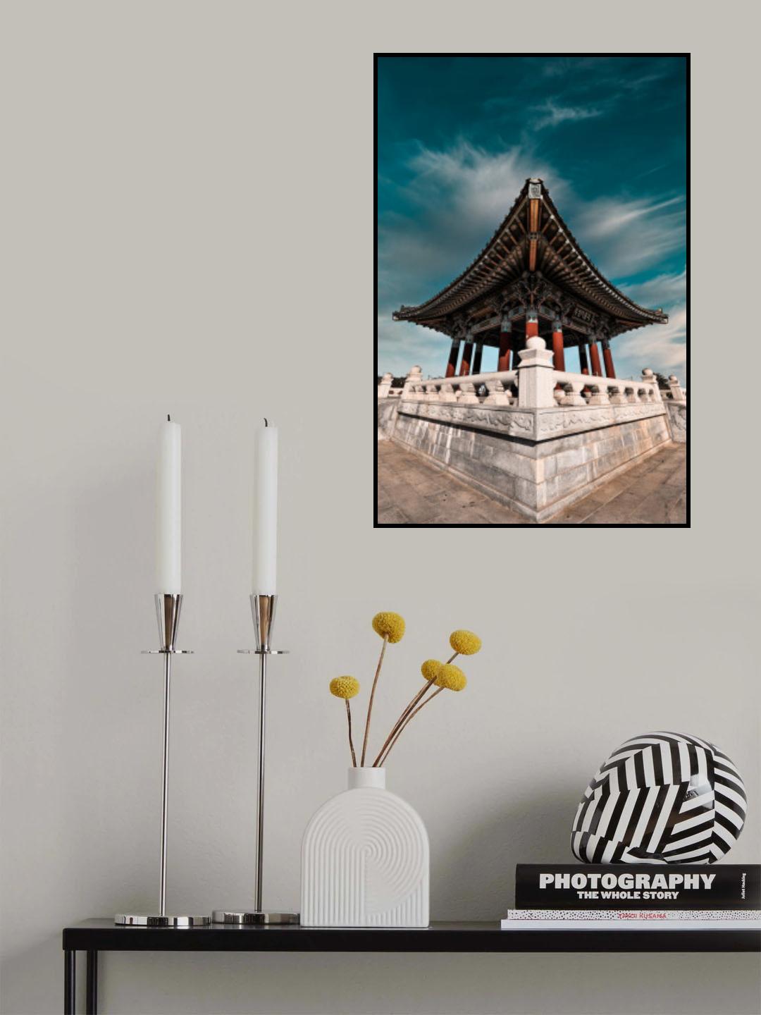 Korean Temple 3 Poster och Canvastavla