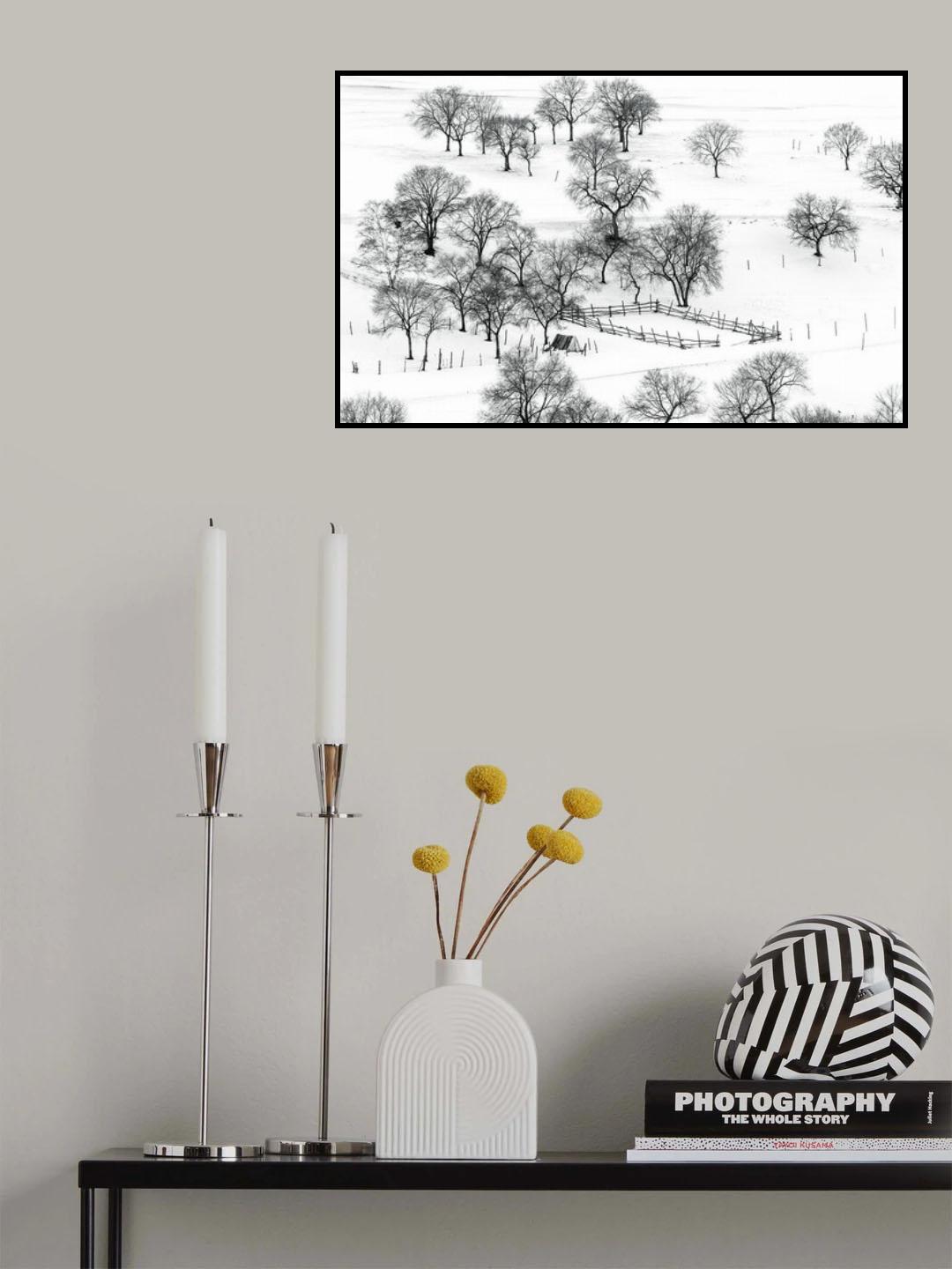 Bashang Winter Poster och Canvastavla